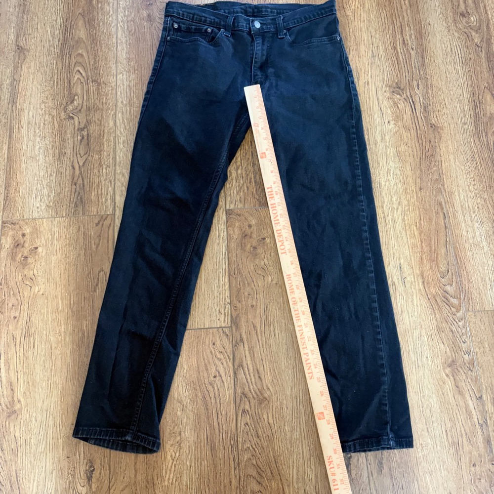Levis 511 Slim Fit Jeans Mens 33x30 Faded Black Denim Pant Casual Stretch skater - Picture 5 of 11